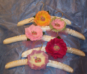 Satin Padded Clothes Hangers with Blooms